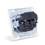 Entac Arnold Recessed wall socket earthed + 2 USB 2.1A (total) White - Image 3