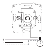 Entac Arnold Recessed wall switch dimmer max.200W White - Image 4