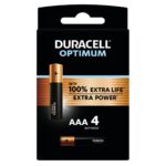 Duracell Optimum Μπαταρία MN2400 LR03 AAA (4τμχ)