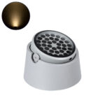 GLOBOSTAR® FLOODRANA 90491 Κινούμενος Προβολέας Σποτ Wall Washer LED 60W 5400lm 5° DC 24V Αδιάβροχο IP67 Θερμό Λευκό 2700K Dimmable - Bridgelux SMD Chip - Γκρι - Μ30 x Π30 x Υ21cm - 3 Χρόνια Εγγύηση - Image 2