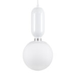GLOBOSTAR® MAVERICK 00944 Μοντέρνο Κρεμαστό Φωτιστικό Οροφής με Ντουί 1 x E27 AC 220-240V IP20 - Λευκό - Μ15 x Π15 x Υ33cm - Image 2