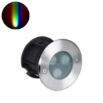 GloboStar® UNDERWATER-GUNE 90406 Υποβρύχιο Χωνευτό Φωτιστικό Σποτ Ειδικό για Σιντριβάνια LED 12W 1020lm 60° DC 24V Αδιάβροχο IP68 Φ10 x Υ7.5cm RGBW DMX512 - Ανοξείδωτο Ατσάλι - 3 Years Warranty - Image 2