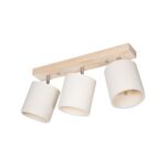 GLOBOSTAR® CUP 203-0058 Vintage Φωτιστικό Οροφής με Ντουί 3 x E27 AC 220-240V IP20 - Λευκό & Μπεζ - Μ60 x Π14 x Υ26cm - Image 2