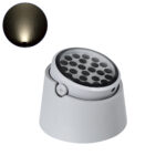 GloboStar® FLOOD-RANA 90490 Κινούμενος Προβολέας - Σποτ Φωτισμού Wall Washer για Φωτισμό Κτιρίων LED 36W 3420lm 5° DC 24V Αδιάβροχο IP67 Φ26.5 x Υ20cm Φυσικό Λευκό 4500K - Γκρι - 3 Years Warranty - Image 2
