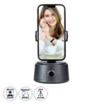 GloboStar® 86005 Following Face Auto Tracking Live Steaming Mobile Stand - Βάση Κινητού με Ανιχνευτή Κίνησης & Βάση για Τρίποδο - Μαύρο - Image 2