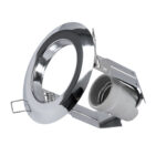 GLOBOSTAR® ACIDA 77847 Χωνευτή Βάση για Σποτ R63 με Ντουί E27 IP20 - Νίκελ Χρώμιο - Μ11 x Π11 x Υ11cm / Q9cm - Image 2