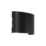 GLOBOSTAR® SIXOAD 60677 Μοντέρνο Φωτιστικό Τοίχου - Απλίκα LED 8W 1000lm 30° AC 220-240V Αδιάβροχο IP65 Θερμό Λευκό 2700K - CREE XPE Chip & TÜV SÜD Driver - Μαύρο Ματ - Μ12 x Π4 x Υ8cm - 5 Χρόνια Εγγύηση - Image 2