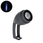 GloboStar® TREELIGHT-TREEGAL 90463 Σποτ Φωτισμού Ειδικό για Φυτά - Δέντρα με Βάση Μπετού & Κορμού LED 3W 315lm 15° DC 24V Αδιάβροχο IP65 Φ5 x Υ14.7cm Μπλε - Γκρι Ανθρακί - 3 Years Warranty - Image 2