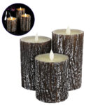 GLOBOSTAR® EVERFLAME 79562 Διακοσμητικό Κερί Παραφίνης με Εφέ Κινούμενης Φλόγας & IR Ασύρματο Χειριστήριο LED 0.5W 25lm 120° DC 3V με 2xAA Μπαταρίες IP20 Θερμό Λευκό 2700K Dimmable - Μ7.5 x Π7.5 x Υ15cm - Πακέτο 3 Τεμαχίων - 1 Χρόνο Εγγύηση - Image 2