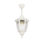 GLOBOSTAR® ENGLAND 202-0014 Vintage Κρεμαστό Φωτιστικό Οροφής με Ντουί 1 x E27 AC 220-240V IP44 - Λευκό - Μ20 x Π20 x Υ35cm - Image 2