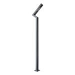 GLOBOSTAR® ZAPOPAN 90838 Φωτιστικό Urban Πλατείας/Πάρκου LED 30W 4080lm 120° AC 220-240V Αδιάβροχο IP65 Φυσικό Λευκό 5000K - Lumileds SMD Chip & Mean Well TÜV Driver - Γκρι Ανθρακί Ματ - Μ75 x Π14 x Υ360cm - 5 Χρόνια Εγγύηση - Image 2