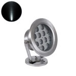 GLOBOSTAR® UNDERWATER-DENIS 90430 Υποβρύχιος Προβολέας Σποτ για Σιντριβάνια/Πισίνες LED 12W 1200lm 30° DC 24V Αδιάβροχο IP68 Ψυχρό Λευκό 6000K Dimmable - Ανοξείδωτο Ατσάλι 304 - Μ14.5 x Π7 x Υ17cm - 3 Χρόνια Εγγύηση - Image 2