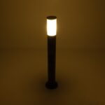 GloboStar® GARDENIO 203-0250 Μοντέρνο Επιδαπέδιο Φωτιστικό Κολωνάκι Κήπου Μονόφωτο 1 x E27 IP44 Μαύρο Πλαστικό - Μ15 x Π15 x Υ85cm - Image 3