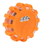 GLOBOSTAR® EMERGENCIA 79697 Φωτιστικό Έκτακτης Ανάγκης για Οχήματα με Μαγνήτη & Φακό LED 2W 140lm 360° DC 5V με 3xAAA Μπαταρίες Αδιάβροχο IP65 Κόκκινο & Ψυχρό Λευκό 6000K - Πορτοκαλί - Μ10 x Π10 x Υ3.5cm - 1 Χρόνο Εγγύηση - Image 2