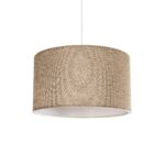 GLOBOSTAR® LOFTY 204-0090 Μοντέρνο Κρεμαστό Φωτιστικό Οροφής με Ντουί 1 x E27 AC 220-240V IP20 - Μπεζ - Μ37 x Π37 x Υ21cm - Image 2