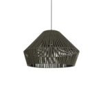 GLOBOSTAR® NUI 205-0070 Boho Κρεμαστό Φωτιστικό Οροφής με Ντουί 1 x E27 AC 220-240V IP20 - Πρασίνο - M60 x Π60 x Υ41cm - Image 2