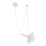 GLOBOSTAR® CELEST 00790 Μοντέρνο Κρεμαστό Φωτιστικό Οροφής με Ντουί 1 x G9 AC 220-240V IP20 - Λευκό - Μ20 x Π20 x Υ26.5cm - Image 2