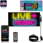 GLOBOSTAR® MATRIX GLB-106-0006 Κυλιόμενη Ψηφιακή Επιγραφή / Κορνίζα 27x12cm P4 48x24 Pixel LED 10W AC 220-240V Αδιάβροχο IP65 Πολύχρωμο RGB - Bluetooth Control μέσω iPIXEL APP - Μ28 x Π0.4 x Υ12cm - 2 Χρόνια Εγγύηση - Image 2
