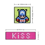 GLOBOSTAR® MATRIX GLB-106-0016 Κυλιόμενη Ψηφιακή Επιγραφή 40x40cm P24.6 32x32 Pixel LED 20W AC 220-240V IP20 Πολύχρωμο RGB - Bluetooth Control μέσω iPIXEL APP - Μ40 x Π2.6 x Υ40cm - 2 Χρόνια Εγγύηση - Image 2