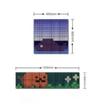 GLOBOSTAR® MATRIX GLB-106-0017 Κυλιόμενη Ψηφιακή Επιγραφή 80x80cm P24.6 64x64 Pixel LED 120W AC 220-240V IP20 Πολύχρωμο RGB - Bluetooth Control μέσω iPIXEL APP - Μ80 x Π2.6 x Υ80cm - 2 Χρόνια Εγγύηση - Image 2