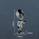 GLOBOSTAR® GALAXY GLB-106-0021 Επιτραπέζιο Φωτιστικό Πορτατίφ Προτζέκτορας Starry Sky με RF Ασύρματο Χειριστήριο LED 6W 360lm 180° AC 220-240V IP20 Πολύχρωμο RGB Dimmable - Sanan SMD Chip - Γκρι & Μαύρο - Μ12.5 x Π12.5 x Υ31cm - 2 Χρόνια Εγγύηση - Image 2