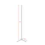 Μοντέρνο Minimal Επιδαπέδιο Μαύρο Φωτιστικό 200cm LED 40 Watt με Ασύρματο Χειριστήριο 2.4G RF,  Λειτουργία μέσω WiFi APP & Dimmer RGBW+WW Πολύχρωμο - Ψυχρό - Ημέρας - Θερμό GloboStar ALIEN Design GLOBO-200-12 - Image 2