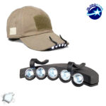 Φορητός Φακός Καπέλου με 5 LED Υψηλής Φωτεινότητας GloboStar 07022 - Image 2