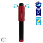 Φορητός Φακός PEN COB LED Κόκκινο Χρώμα GloboStar 07007 - Image 4