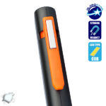 Mini Φορητός Φακός PEN COB LED Πορτοκαλί Χρώμα GloboStar 07011 - Image 3