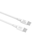 XO NB-Q298 Καλώδιο Φόρτισης & Μεταφοράς Δεδομένων Type-C σε Type-C 240W Λευκό 1m - Image 3