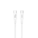 XO NB-Q298 Καλώδιο Φόρτισης & Μεταφοράς Δεδομένων Type-C σε Type-C 240W Λευκό 1m - Image 2