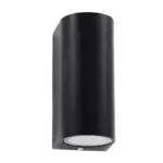 kelvo® MURANO KLV-101-0015 Φωτιστικό Τοίχου / Απλίκα για 2 Λάμπες MR16 με Ντουί GU10 AC 220-240V Αδιάβροχο IP65 - Μαύρο Ματ - Μ8 x Π8 x Υ15cm - Image 3