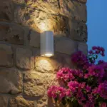 kelvo® MURANO KLV-101-0017 Φωτιστικό Τοίχου / Απλίκα για 2 Λάμπες MR16 με Ντουί GU10 AC 220-240V Αδιάβροχο IP65 - Λευκό Ματ - Μ8 x Π8 x Υ15cm
