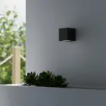 kelvo® BURANO KLV-101-0018 Φωτιστικό Τοίχου / Απλίκα για Λάμπα MR16 με Ντουί GU10 AC 220-240V Αδιάβροχο IP65 - Μαύρο Ματ - Μ8 x Π8 x Υ7cm - Image 2