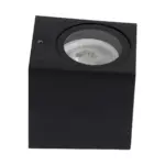 kelvo® BURANO KLV-101-0018 Φωτιστικό Τοίχου / Απλίκα για Λάμπα MR16 με Ντουί GU10 AC 220-240V Αδιάβροχο IP65 - Μαύρο Ματ - Μ8 x Π8 x Υ7cm - Image 5