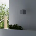 kelvo® BURANO KLV-101-0019 Φωτιστικό Τοίχου / Απλίκα για Λάμπα MR16 με Ντουί GU10 AC 220-240V Αδιάβροχο IP65 - Γκρι Ανθρακί Ματ - Μ8 x Π8 x Υ7cm - Image 2