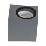 kelvo® BURANO KLV-101-0019 Φωτιστικό Τοίχου / Απλίκα για Λάμπα MR16 με Ντουί GU10 AC 220-240V Αδιάβροχο IP65 - Γκρι Ανθρακί Ματ - Μ8 x Π8 x Υ7cm - Image 5