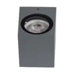 kelvo® BURANO KLV-101-0019 Φωτιστικό Τοίχου / Απλίκα για Λάμπα MR16 με Ντουί GU10 AC 220-240V Αδιάβροχο IP65 - Γκρι Ανθρακί Ματ - Μ8 x Π8 x Υ7cm - Image 6