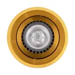kelvo® AKIRA KLV-101-0027 Κινούμενο Φωτιστικό Downlight Σποτ για Λάμπα MR16 με Ντουί GU10 AC 220-240V IP20 - Χρυσό Βούρτσας - Μ8 x Π8 x Υ10cm - Image 5