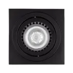 kelvo® AKIRA KLV-101-0028 Κινούμενο Φωτιστικό Downlight Σποτ για Λάμπα MR16 με Ντουί GU10 AC 220-240V IP20 - Μαύρο Ματ - Μ8 x Π8 x Υ10cm - Image 5