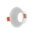 kelvo® DELTA KLV-101-0033 Χωνευτό Φωτιστικό Downlight Σποτ για Λάμπα MR16 με Ντουί GU10 AC 220-240V IP20 - Λευκό Ματ - Μ8.5 x Π8.5 x Υ3.5cm / Q7.5cm - Image 2