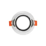 kelvo® DELTA KLV-101-0033 Χωνευτό Φωτιστικό Downlight Σποτ για Λάμπα MR16 με Ντουί GU10 AC 220-240V IP20 - Λευκό Ματ - Μ8.5 x Π8.5 x Υ3.5cm / Q7.5cm - Image 4