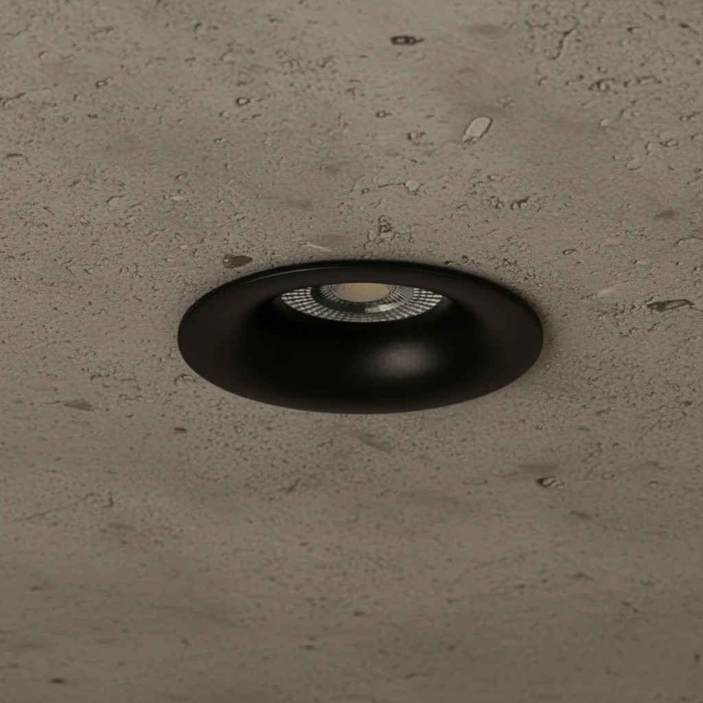 klv_101_0034_1 kelvo® OMICRON KLV-101-0034 Χωνευτό Φωτιστικό Downlight Σποτ για Λάμπα MR16 με Ντουί GU10 AC 220-240V IP20 - Μαύρο Ματ - Μ8.5 x Π8.5 x Υ3cm / Q7.5cm - Image 1