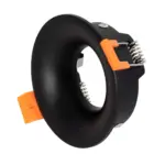 kelvo® OMICRON KLV-101-0034 Χωνευτό Φωτιστικό Downlight Σποτ για Λάμπα MR16 με Ντουί GU10 AC 220-240V IP20 - Μαύρο Ματ - Μ8.5 x Π8.5 x Υ3cm / Q7.5cm - Image 2