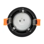 kelvo® OMICRON KLV-101-0034 Χωνευτό Φωτιστικό Downlight Σποτ για Λάμπα MR16 με Ντουί GU10 AC 220-240V IP20 - Μαύρο Ματ - Μ8.5 x Π8.5 x Υ3cm / Q7.5cm - Image 5
