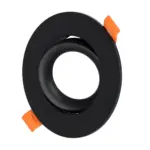 kelvo® OMEGA KLV-101-0036 Χωνευτό Κινούμενο Φωτιστικό Downlight Σποτ για Λάμπα MR16 με Ντουί GU10 AC 220-240V IP20 - Μαύρο Ματ - Μ10.5 x Π10.5 x Υ2.2cm / Q7.5cm - Image 2