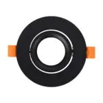 kelvo® OMEGA KLV-101-0036 Χωνευτό Κινούμενο Φωτιστικό Downlight Σποτ για Λάμπα MR16 με Ντουί GU10 AC 220-240V IP20 - Μαύρο Ματ - Μ10.5 x Π10.5 x Υ2.2cm / Q7.5cm - Image 3