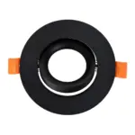 kelvo® OMEGA KLV-101-0036 Χωνευτό Κινούμενο Φωτιστικό Downlight Σποτ για Λάμπα MR16 με Ντουί GU10 AC 220-240V IP20 - Μαύρο Ματ - Μ10.5 x Π10.5 x Υ2.2cm / Q7.5cm - Image 4