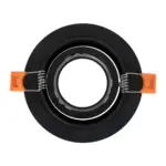 kelvo® OMEGA KLV-101-0036 Χωνευτό Κινούμενο Φωτιστικό Downlight Σποτ για Λάμπα MR16 με Ντουί GU10 AC 220-240V IP20 - Μαύρο Ματ - Μ10.5 x Π10.5 x Υ2.2cm / Q7.5cm - Image 5