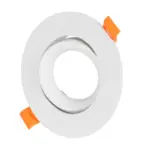 kelvo® OMEGA KLV-101-0037 Χωνευτό Κινούμενο Φωτιστικό Downlight Σποτ για Λάμπα MR16 με Ντουί GU10 AC 220-240V IP20 - Λευκό Ματ - Μ10.5 x Π10.5 x Υ2.2cm / Q7.5cm - Image 2